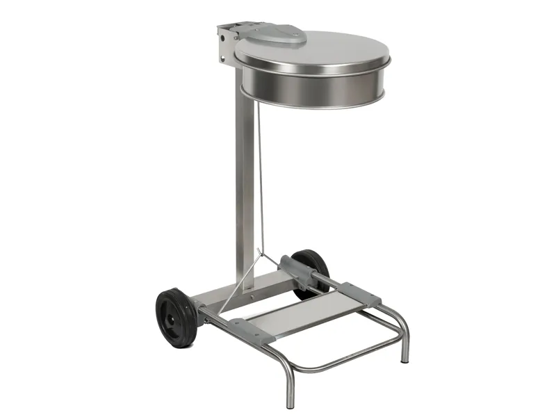 Carrello Portasacco Stilcasa - 54,6x60x94 cm - 110 Litri - 406/A (Argento)