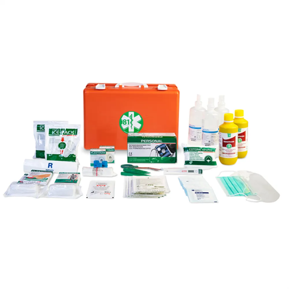 Valigetta Pronto Soccorso 3 Persone Pharma Shield - Plastica - 46x34,5x14,5 cm - CPS517 (Arancione)