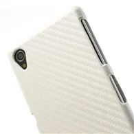 Cover Cabon Look per Sony Xperia Z1 (Bianco)