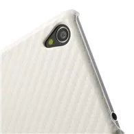 Cover Cabon Look per Sony Xperia Z1 (Bianco)