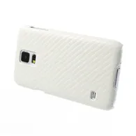 Cover Carbon Look per Samsung Galaxy S5 G900 (Bianco)