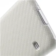 Cover Carbon Look per Samsung Galaxy S5 G900 (Bianco)