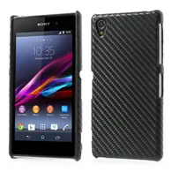 Cover Carbon Look per Sony Xperia Z1 (Nero)