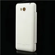 Cover Copribatteria Flip a Portafoglio per Huawei Ascend G600 (Bianco)