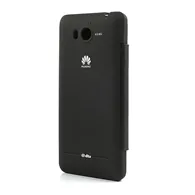 Cover Copribatteria Flip a Portafoglio per Huawei Ascend G600 (Nero)