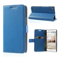 Cover Flip a Portafoglio Carta di Credito per Huawei Ascend P6 (Blu)