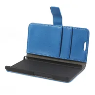 Cover Flip a Portafoglio Carta di Credito per Huawei Ascend P6 (Blu)