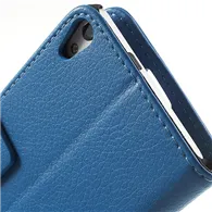 Cover Flip a Portafoglio Carta di Credito per Huawei Ascend P6 (Blu)