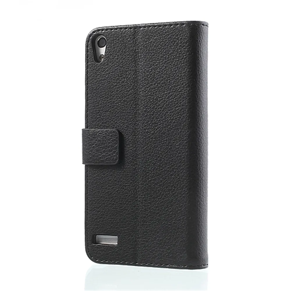 Cover Flip a Portafoglio Carta di Credito per Huawei Ascend P6 (Nero)