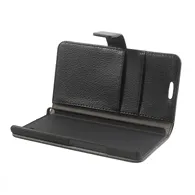 Cover Flip a Portafoglio Carta di Credito per Huawei Ascend P6 (Nero)