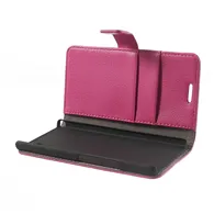 Cover Flip a Portafoglio Carta di Credito per Huawei Ascend P6 (Rosa)