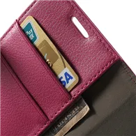 Cover Flip a Portafoglio Carta di Credito per Huawei Ascend P6 (Rosa)