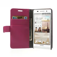 Cover Flip a Portafoglio Carta di Credito per Huawei Ascend P6 (Rosa)