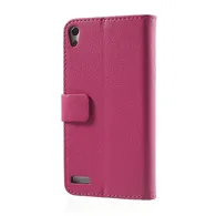 Cover Flip a Portafoglio Carta di Credito per Huawei Ascend P6 (Rosa)