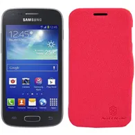 Cover Flip a Portafoglio Copribatteria per Samsung Galaxy Ace 3 S7270 S7275 (Rosso)