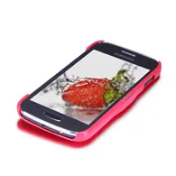 Cover Flip a Portafoglio Copribatteria per Samsung Galaxy Ace 3 S7270 S7275 (Rosso)