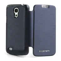 Cover Flip a Portafoglio Copribatteria per Samsung Galaxy S4 Mini i9190 (Blu)