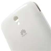 Cover Flip a Portafoglio Copribatteria S-View per Huawei Ascend G610 (Bianco)