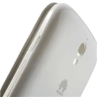 Cover Flip a Portafoglio Copribatteria S-View per Huawei Ascend G610 (Bianco)