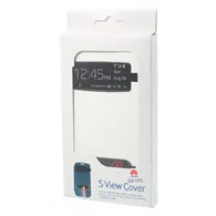 Cover Flip a Portafoglio Copribatteria S-View per Huawei Ascend G610 (Bianco)