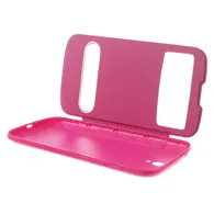 Cover Flip a Portafoglio Copribatteria S-View per Huawei Ascend G610 (Fucsia)