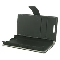 Cover Flip a Portafoglio in Cuoio per Nokia Lumia 630 (Grigio Scuro)