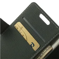 Cover Flip a Portafoglio in Cuoio per Nokia Lumia 630 (Grigio Scuro)