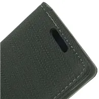 Cover Flip a Portafoglio in Cuoio per Nokia Lumia 630 (Grigio Scuro)