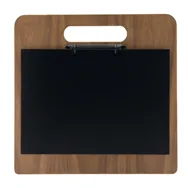 Portamenù a Tagliere con Anelli Chopping Board Securit - 32x24 cm - MC-WALA4-CH (Noce)