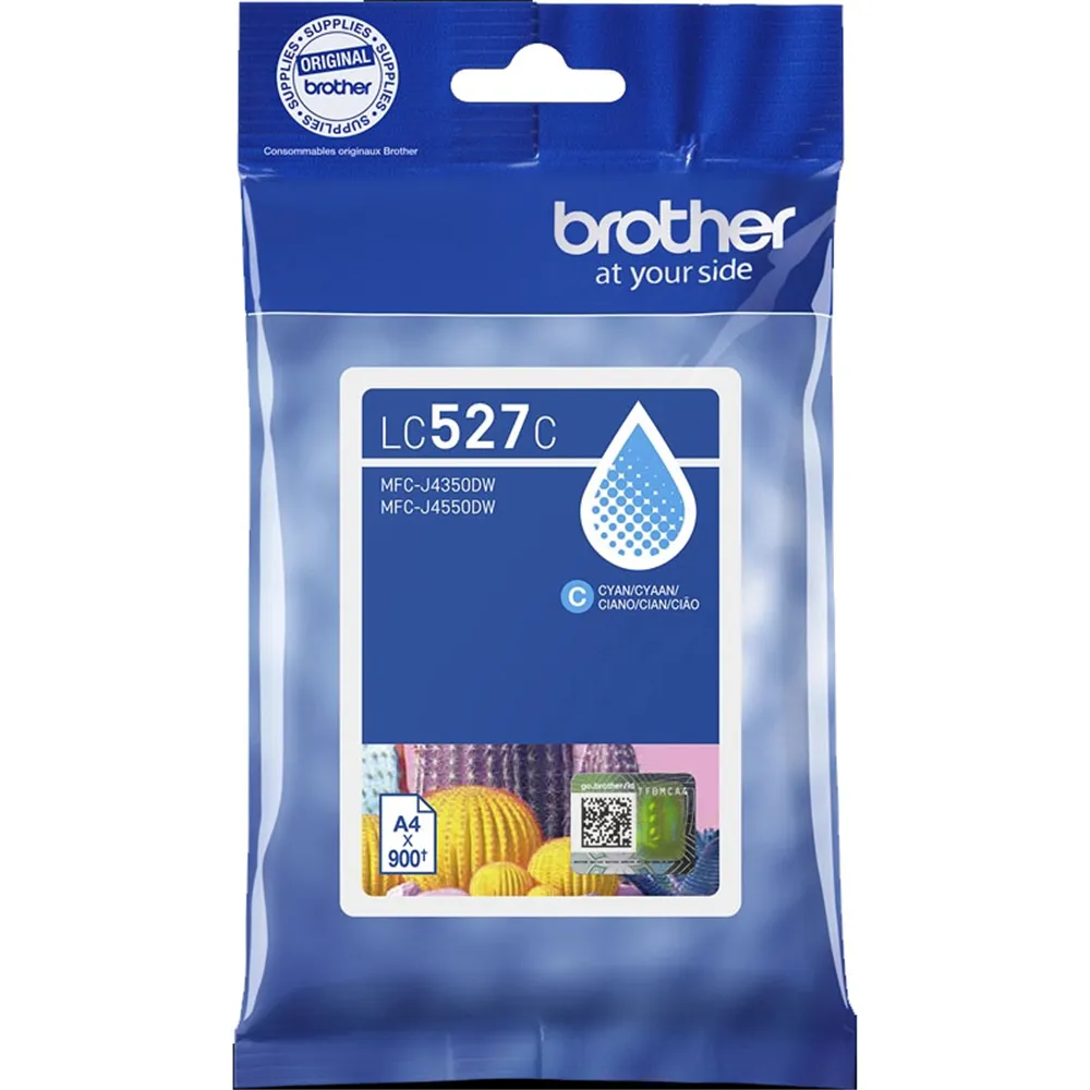 Cartuccia Originale Brother LC-527C (Ciano 900 pagine)