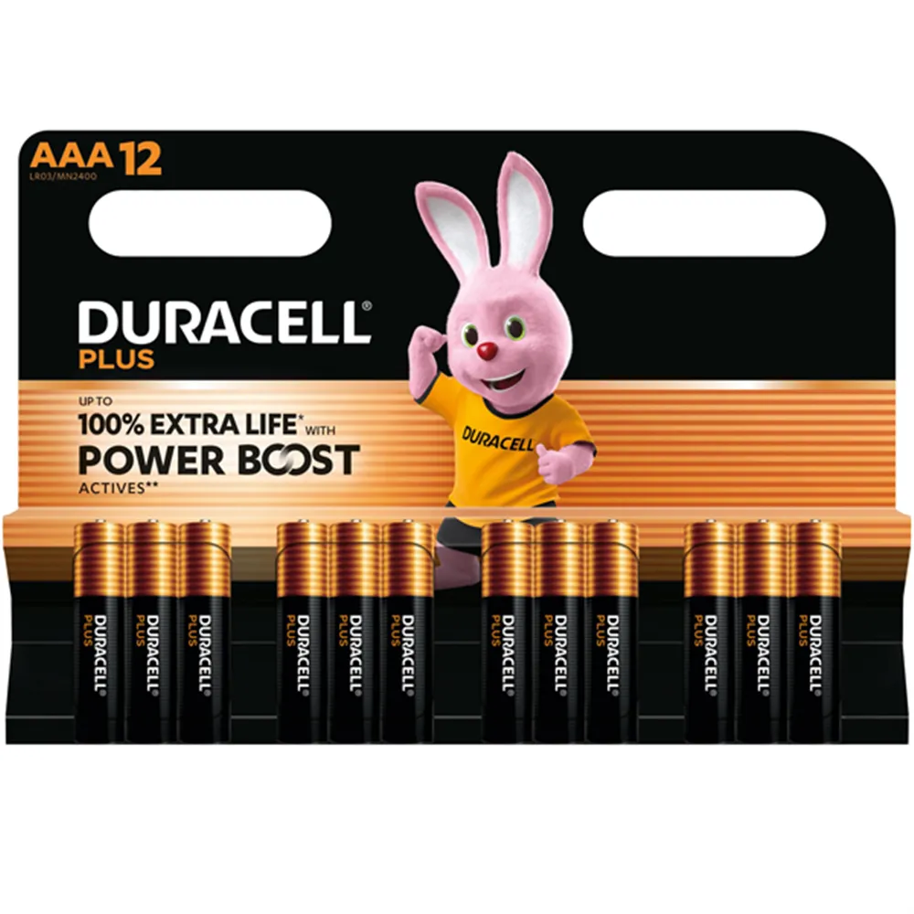 Pile Duracell Plus Powerboost - Ministilo AAA - MN2400 - 1,5V - DU0223 (Conf. 12)