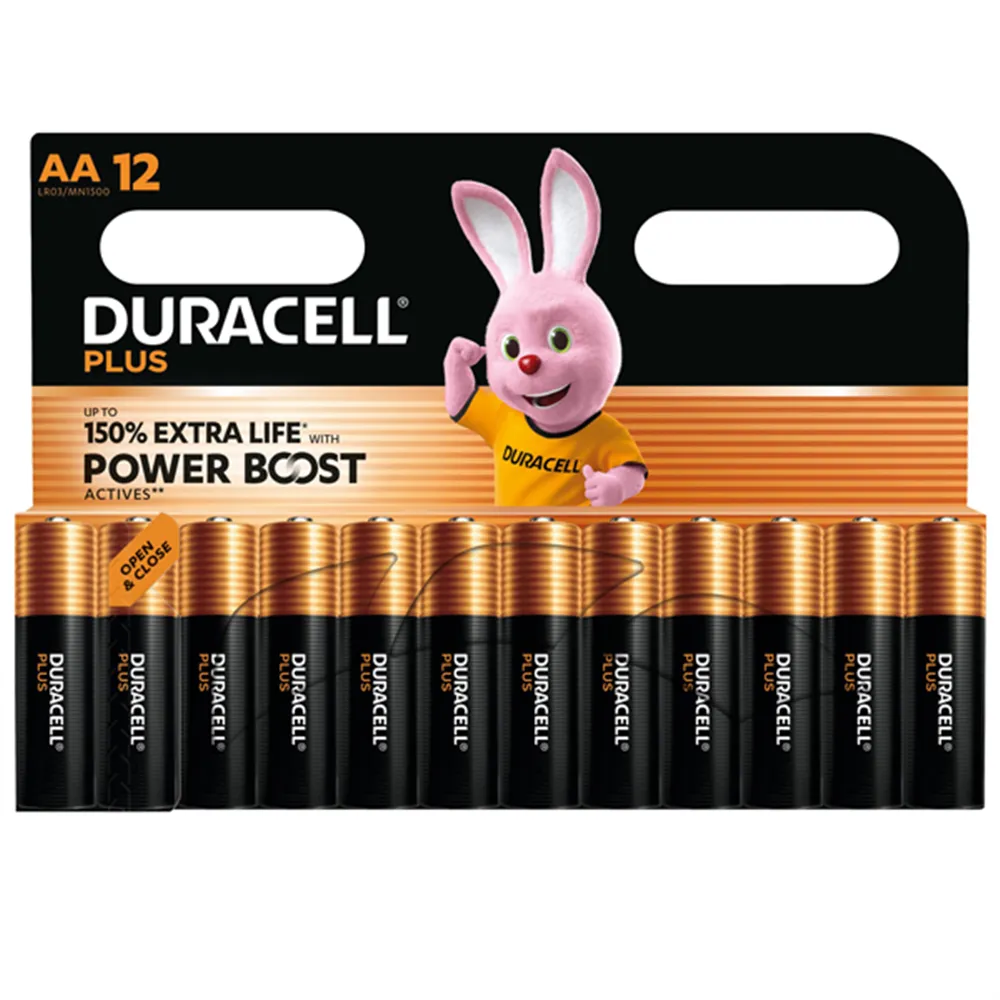 Pile Duracell Plus Powerboost - Stilo AA - MN1500 - 1,5V - DU0123 (Conf. 12) Pile Duracell Plus Powerboost - Stilo AA - MN1500 - 1,5V - DU0123 (Conf. 12)