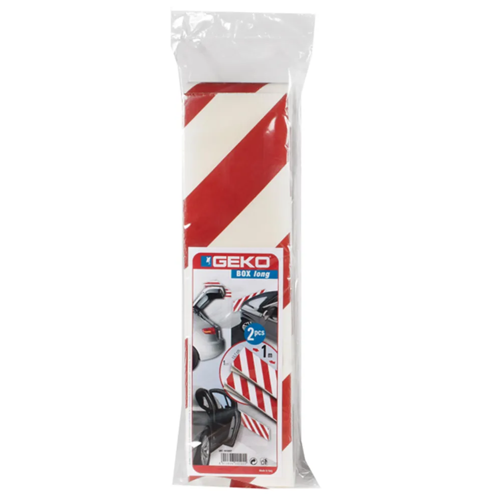 Pannello Antiurto Adesivo Box Geko - 13,7x100 cm - 1810/07 (Bianco e Rosso Conf. 2)
