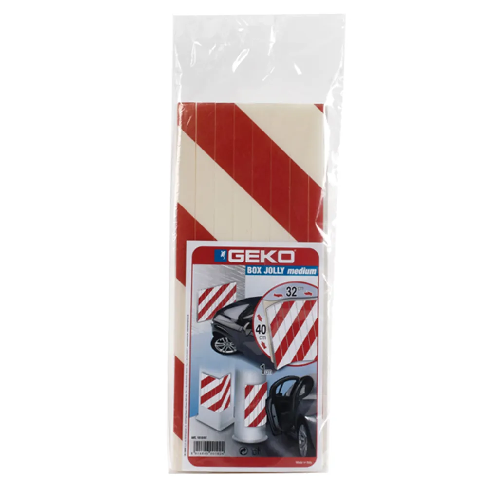 Pannello Antiurto Adesivo Box Jolly Geko - 32x40 cm - 1810/01 (Bianco e Rosso Conf. 2)