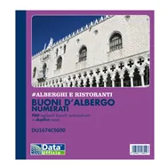Blocco Buoni Albergo Data Ufficio - 960 Tagliandi Numerati - 21x19,5 cm - DU1674C9600 (Conf. 5)