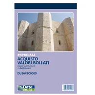 Blocco Acquisto Carte Valori Data Ufficio - 50/50 Copie Autoricalcanti - 21,5x14,8 cm - DU1649C0000