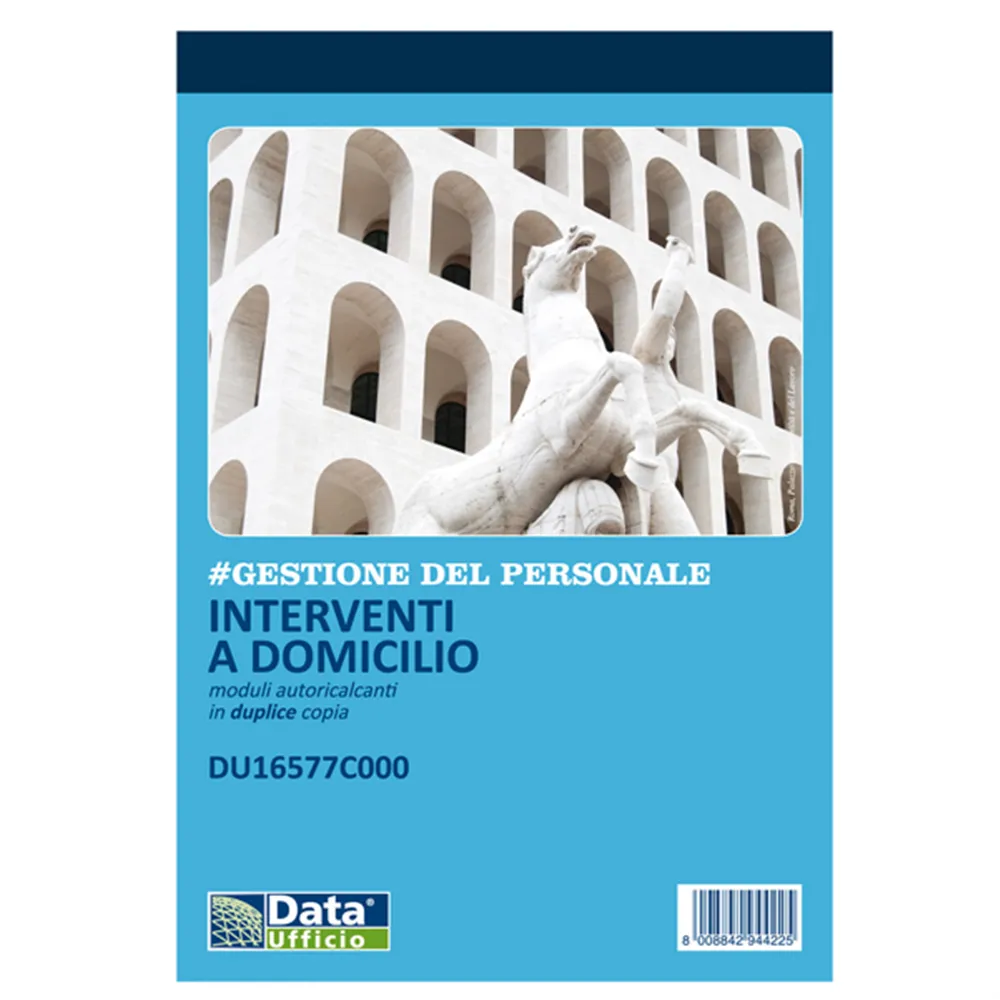 Blocco Interventi a Domicilio Data Ufficio - 50/50 Fogli Autoricalcanti - 21,5x14,8 cm - DU16577C000