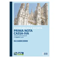 Blocco Prima Nota Cassa/IVA Data Ufficio - 50/50 Copie Autoricalcanti - 21,5x29,7 cm - DU1680C0000