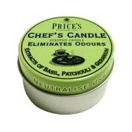 Candela in Lattina Price's - Fresh Air - Chef's - FR310316 (Basil, Patchouli & Geranium)