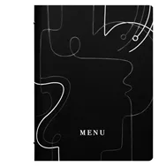 Portamenù Linee Stil Casa - 24,6x31,6 cm - F360075 (Nero Conf. 3)