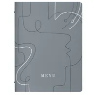 Portamenù Linee Stil Casa - 24,6x31,6 cm - F360071 (Grigio Conf. 3)