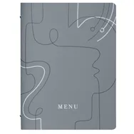 Portamenù Linee Stil Casa - 24,6x31,6 cm - F360071 (Grigio Conf. 3)