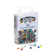 Spilli con Testa in Plastica Colorata Leone Dell'Era - APSC1 (Assortiti Conf. 100)