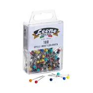 Spilli con Testa in Plastica Colorata Leone Dell'Era - APSC1 (Assortiti Conf. 100)