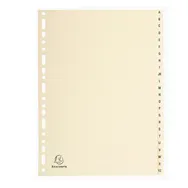 Separatore Alfabetico A/Z Exacompta - A4 - 1124E (Avorio)