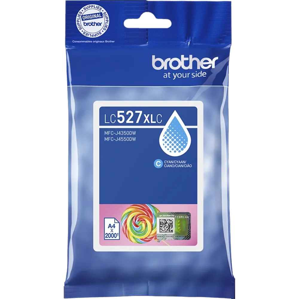 Cartuccia Originale Brother LC-527XLC (Ciano 2000 pagine)