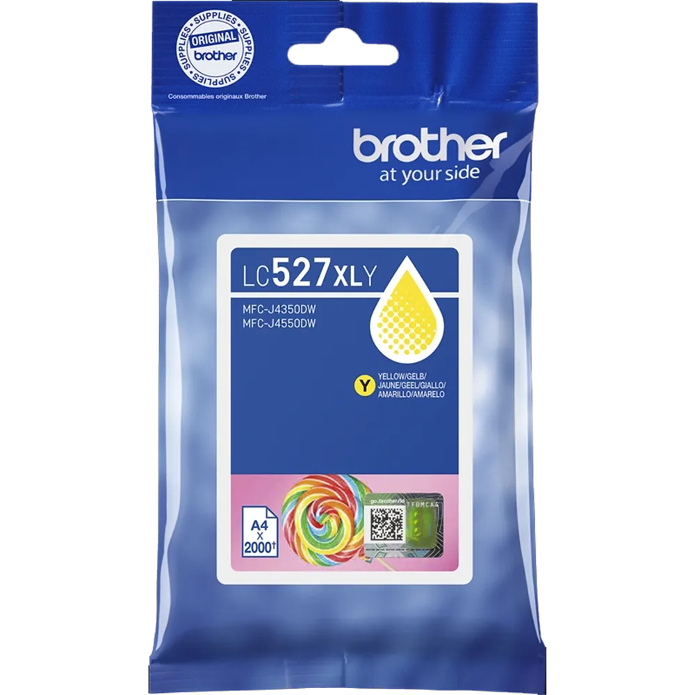 Cartuccia Originale Brother LC-527XLY (Giallo 2000 pagine)