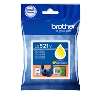 Cartuccia Originale Brother LC-521Y (Giallo 500 pagine)