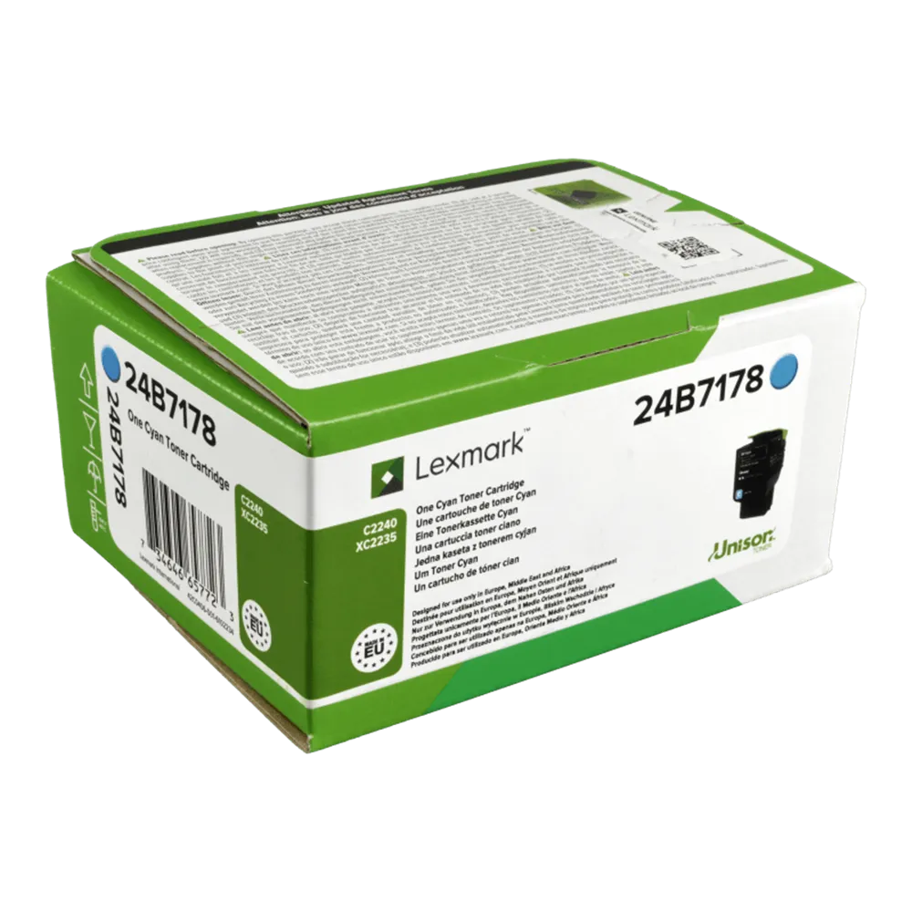 Toner Originale Lexmark 24B7178 (Ciano 6000 pagine)