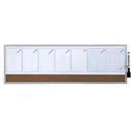 Organizer Magnetico con Calendario Settimanale Nobo - 58,5x19 cm - 1903780 (Bianco)
